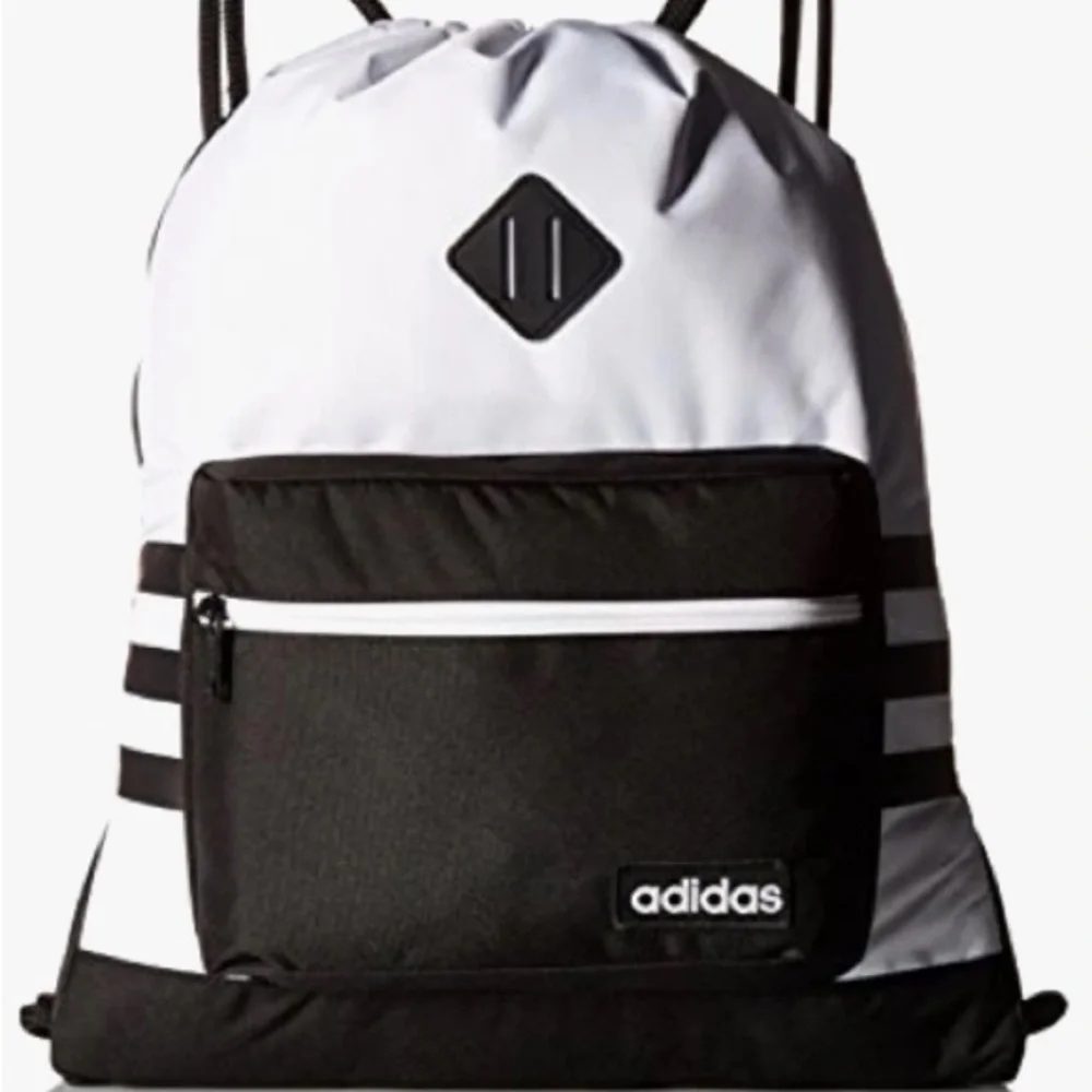 ADIDAS CLASSIC 3S SACKPACK, WHITE, ONE SIZE